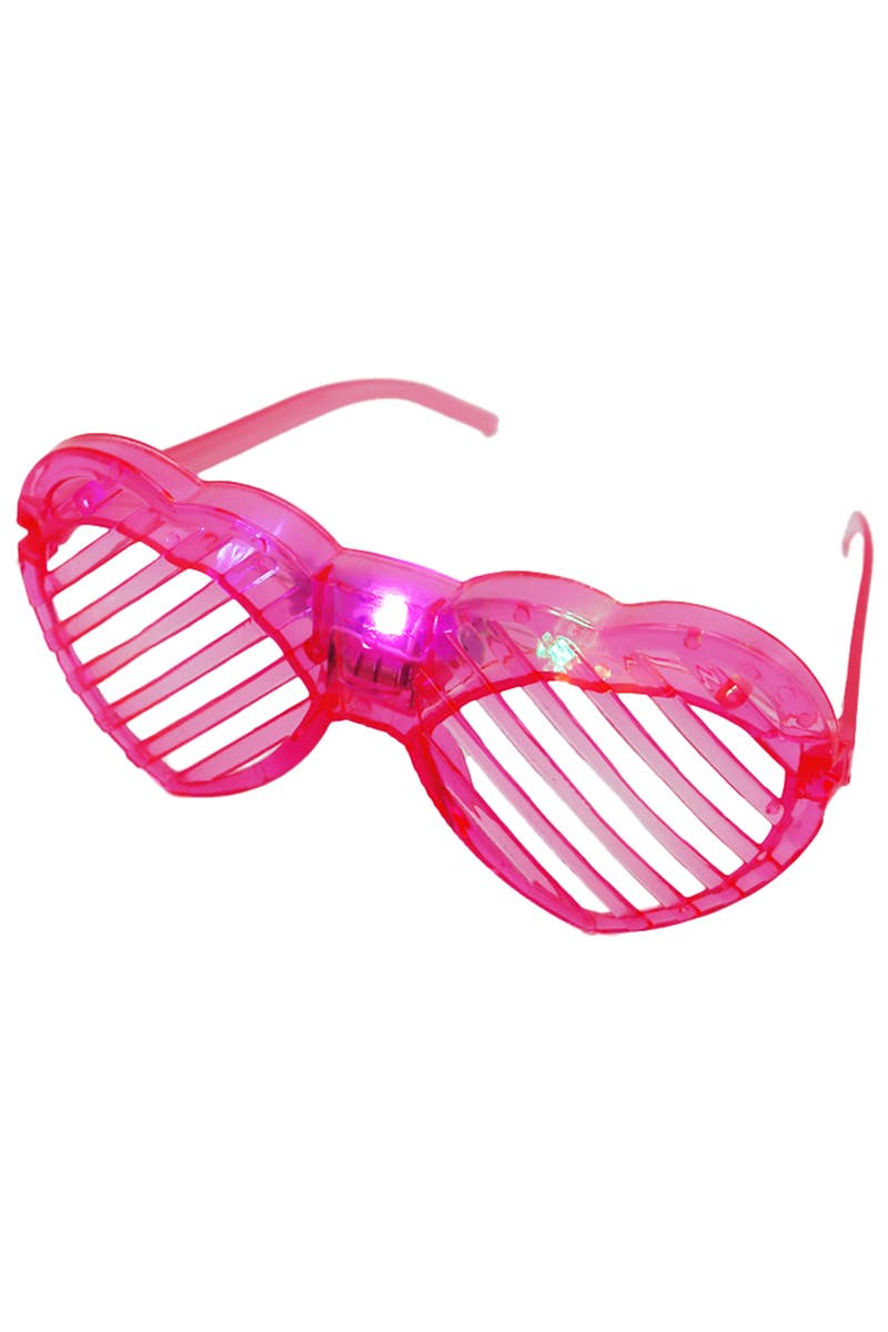 Heart Goggle LED Light-Up Shutter Shades Glasses