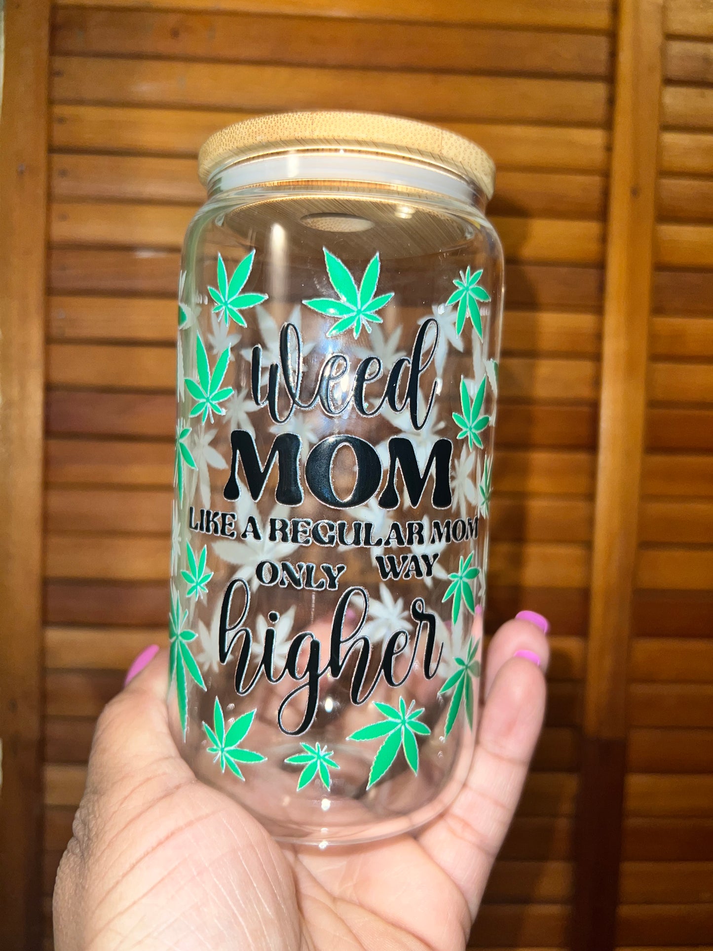 High Mom Glass Cup