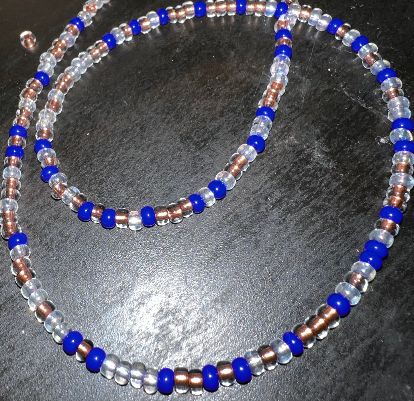 Blue Rays Waist Beads