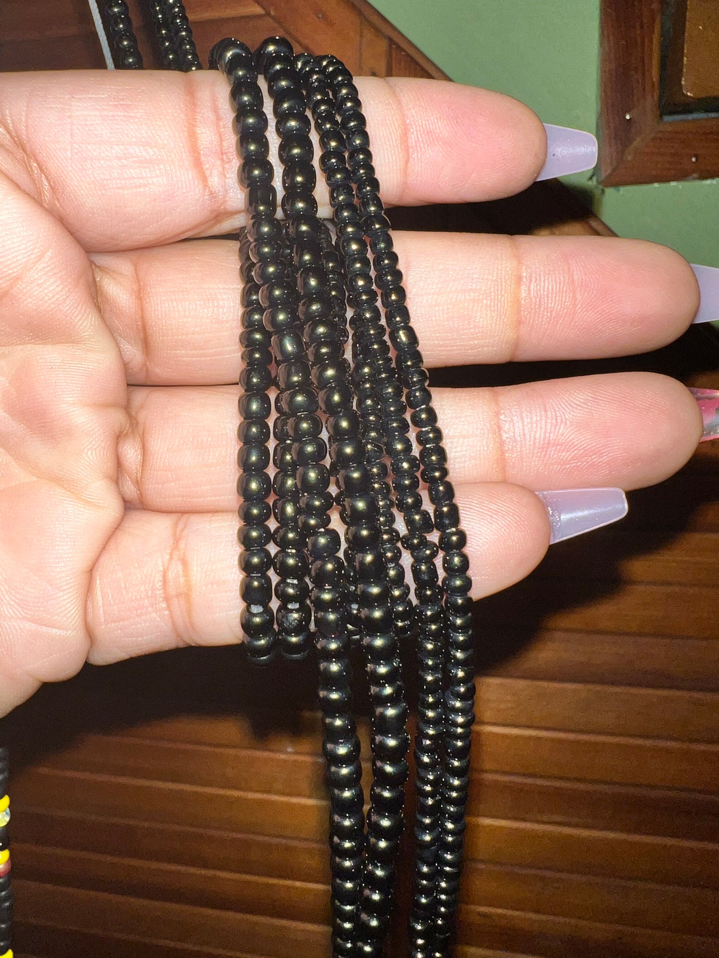 Solid Color Tie On Waist Beads