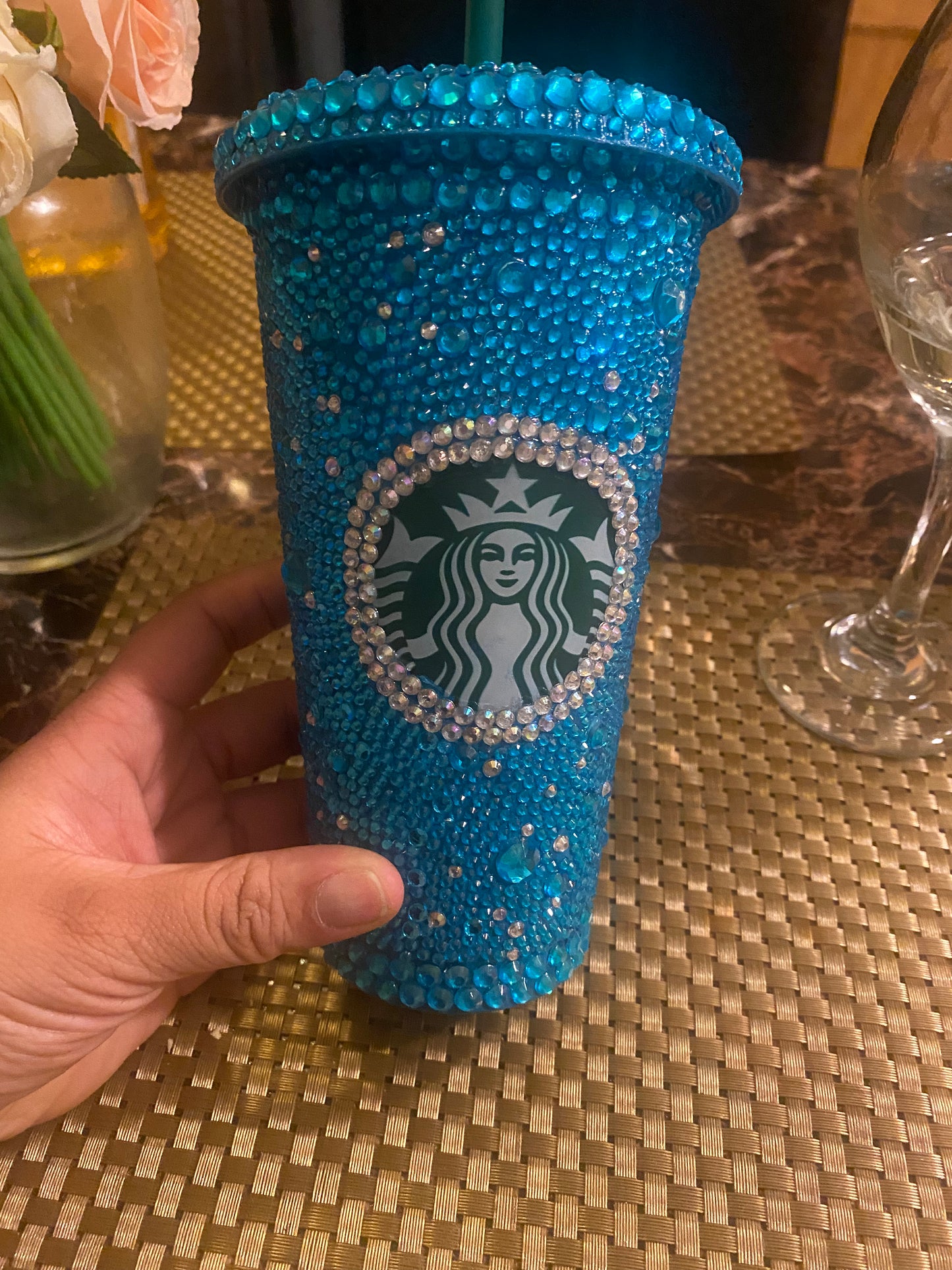 Rhinestone Starbucks Tumbler Cup